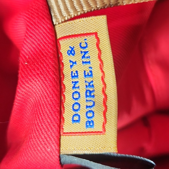 NEW! Dooney & Bourke K2097873 Ivory and Tan Leather Large Tote - Picture 11 of 15